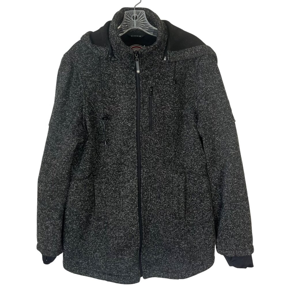 HFX Coat Womens XL Black Pockets Winter